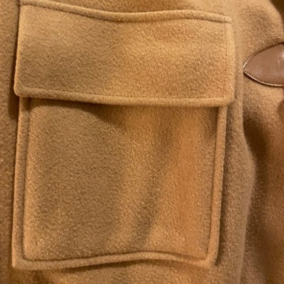Women's Tan Hooded Toggle Coat, fits size 10 or 12 - Picture 4 of 7